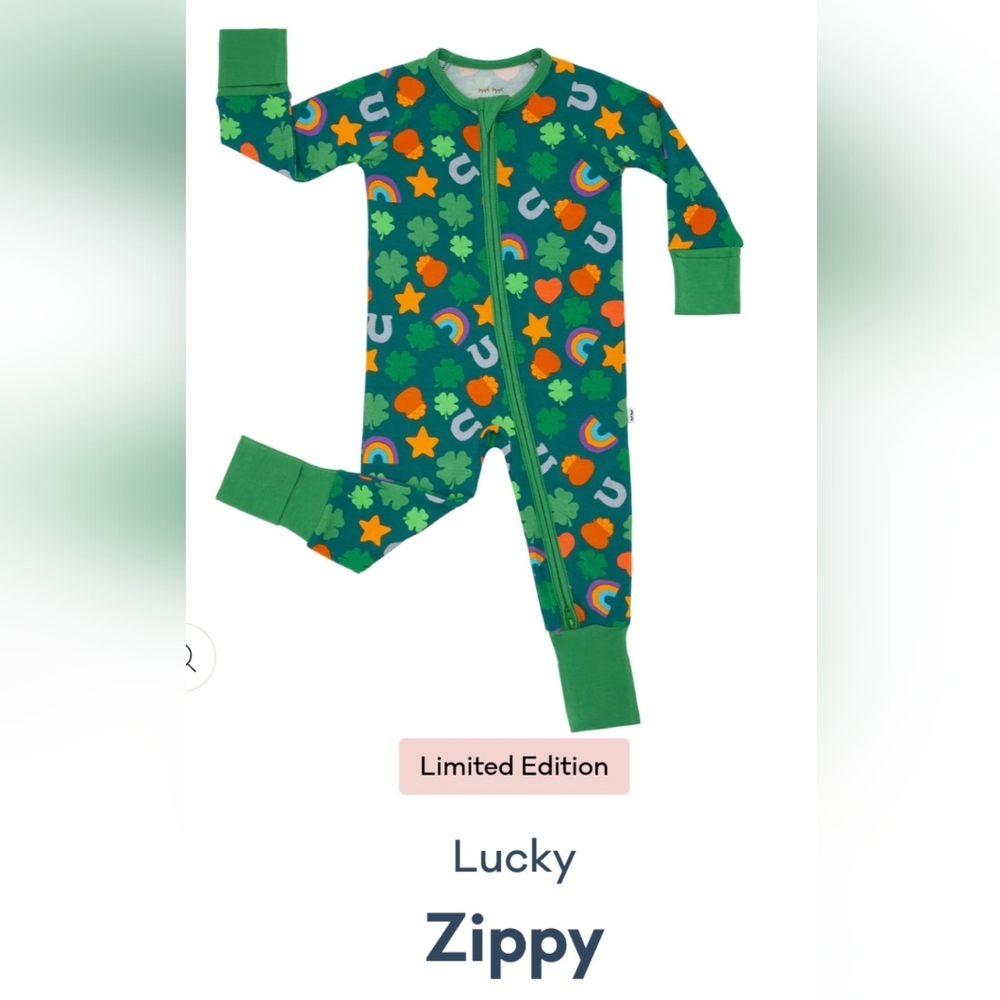 LITTLE SLEEPIES LUCKY ZIPPY 2T NWOT
